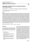 Agroecology as agricultural practices for sustainable management in North African countries