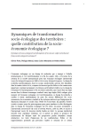 Dynamiques de transformation socio-écologique des territoires : quelle contribution de la socio-économie écologique ?