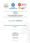 Agroeconomic evaluation of the feasibility of agrivoltaic projects