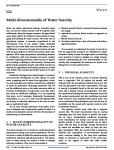 Multi-dimensionality of water scarcity