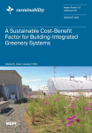Sustainability, vol. 16, n. 1 - January 2024 - A sustainable cost-benefit factor for building-integrated greenery systems