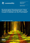 Sustainability, vol. 16, n. 3 - February 2024 - Sustainable development: how could it deliver on its promises?