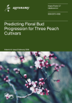 Agronomy, vol. 14, n. 2 - February 2024 - Predicting floral bud progression for three peach cultivars