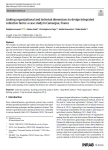 Linking organizational and technical dimensions to design integrated collective farms: a case study in Camargue, France
