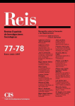 REIS : Revista española de investigaciones sociológicas, n. 77-78 - 1997/01-06 - Monográfico sobre la formación y las organizaciones