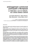 Aménagement communal participatif à Montpezat ou l'élaboration, avec leurs habitants, d'un schéma directeur cohérent