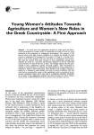 Young women's attitudes towards agriculture and women's new roles in the greek countryside: a first approach