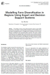 Modelling farm diversification in regions using expert and decision support systems