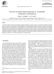 Toward an interactional approach to sustainable community development