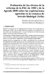 Evaluación de los efectos de la reforma de la PAC de 1992 y de la Agenda 2000 sobre las explotaciones agrícolas en la comarca de Arévalo-Madrigal (Avila)