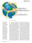 Intégration, interdépendance et mondialisation