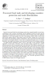 Processed food trade and developing countries: protection and trade liberalization