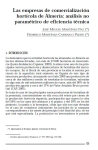 Las empresas de comercialización hortícola de Almería: análisis non paramétrico de eficiencia técnica