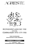 Recensement agricole 1988 : comparaison 1970-1979-1988, France, zone défavorisée, zone de montagne et massifs, départements