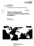 Trade, exchange rate, and agricultural pricing policies in Morocco