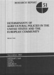 Determinants of agricultural policies in the United States and the European Community