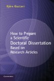 How to prepare a scientific doctoral dissertation based on research articles