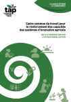 Cadre commun de travail pour le renforcement des capacités des systèmes d’innovation agricole : note d'orientation sur l'opérationnalisation
