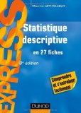 Statistique descriptive en 27 fiches