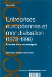 Entreprises européennes et mondialisation (1978-1996) : état des lieux et stratégies