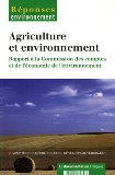Agriculture et environnement : rapport à la Commission des comptes et de l'économie de l'environnement