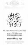 Recensement agricole 1988. Tableaux Prosper : résultats départementaux complets. Départements 01 à 24