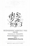 Recensement agricole 1988. Tableaux Prosper : résultats départementaux complets. Départements 76 à 95