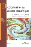 Dictionnaire des sciences économiques
