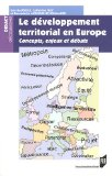 Le développement territorial en Europe : concepts, enjeux et débats