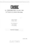 La consommation à la fin 1999 : les français et le commerce électronique