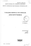 Typologie mondiale des modèles agronutritionnels