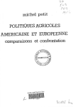 Politiques agricoles américaine et européenne : comparaison et confrontation