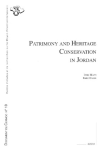 Patrimony and heritage conservation in Jordan