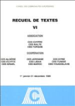 Recueil de textes VI : association et coopération, 1er janvier-31 décembre 1989