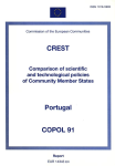 Comparison of scientific and technological policies of Community Member States: Portugal