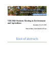 VIII PhD students meeting in environment and agriculture: book of abstracts