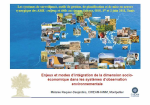 Enjeux et modes dintégration de la dimension socioéconomique dans les systèmes dobservation environnementale