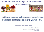 Indications géographiques et négociations daccords bilatéraux : accord MarocUE