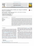 Agricultural household effects of fertilizer price changes for smallholder farmers in central Malawi