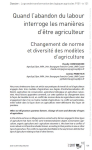 Quand labandon du labour interroge les manières dêtre agriculteur