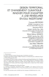 Design territorial et changement climatique : innover pour sadapter à une ressource en eau incertaine