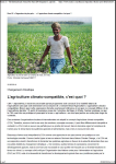 Lagriculture climato-compatible, c'est quoi ?