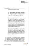 La sécurisation des terres agricoles du domaine public à lépreuve du clientélisme politique en Algérie