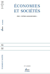 Economies et sociétés, n. 9-10 - 01/09/2010
