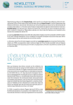 Lévolution de loléiculture en Egypte