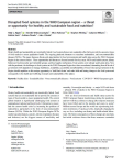 Disrupted food systems in the WHO European region  a threat or opportunity for healthy and sustainable food and nutrition?