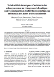 Vulnérabilité des moyens dexistence des ménages ruraux au changement climatique: analyse comparative des territoires montagneux et littoraux des zones arides tunisiennes