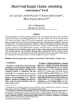 Short food supply chains: rebuilding consumers trust