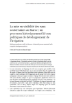 La mise en visibilité des eaux souterraines au Maroc : un processus historiquement lié aux politiques de développement de lirrigation