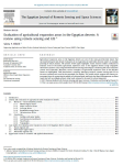 Evaluation of agricultural expansion areas in the Egyptian deserts: a review using remote sensing and GIS